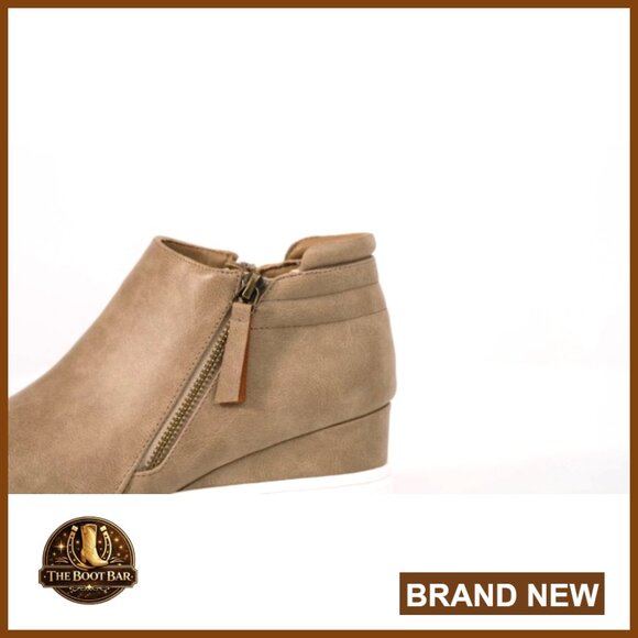 Platform Wedge Sneaker Ankle Booties with Zipper Closure - Picture 7 of 7